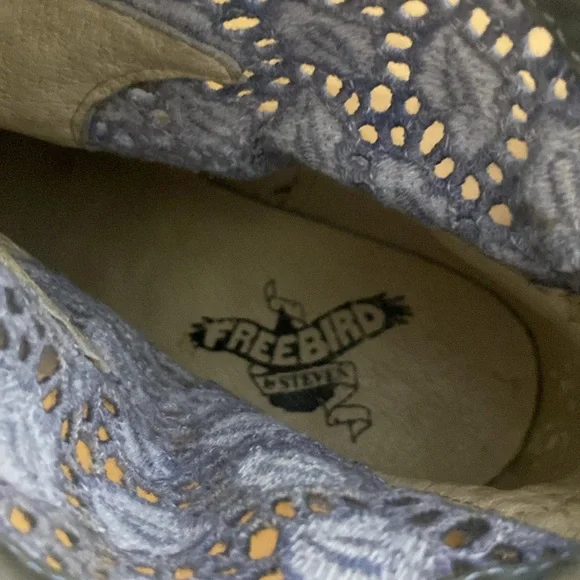 Freebird Blue Gray Leather Ankle Booties - Picture 8 of 9